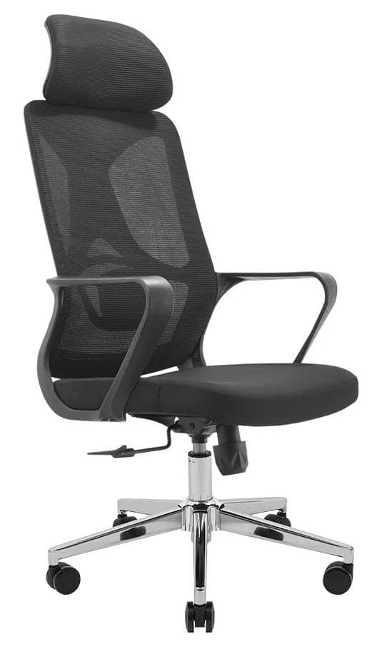 Фото - Крісло офісне Richman Монеро Хром M-1 (Tilt) Сітка чорна