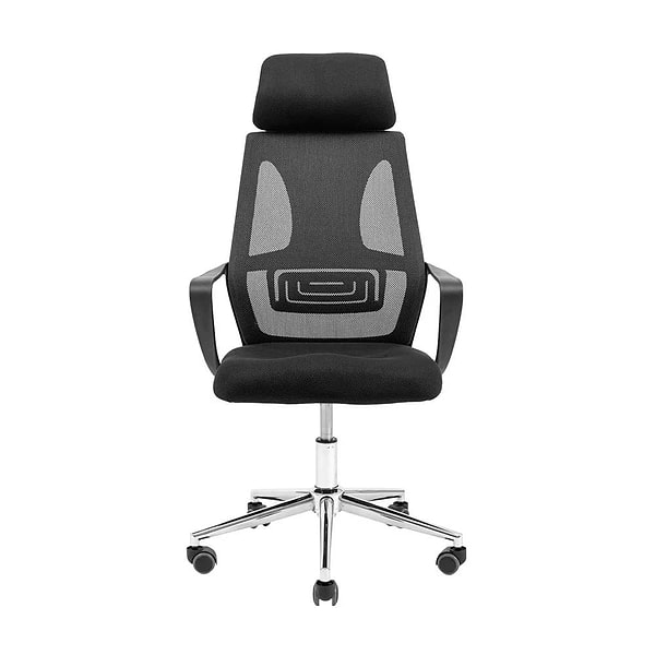 Фото - Кресло офисное Richman Профи Хром Пиастра Сетка черная + серая