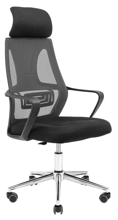 Фото - Кресло офисное Richman Профи Хром Пиастра Сетка черная + серая