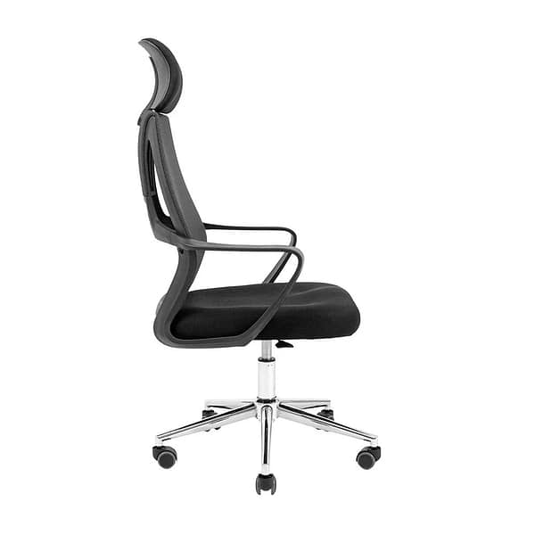 Фото - Кресло офисное Richman Профи Хром Пиастра Сетка черная + серая