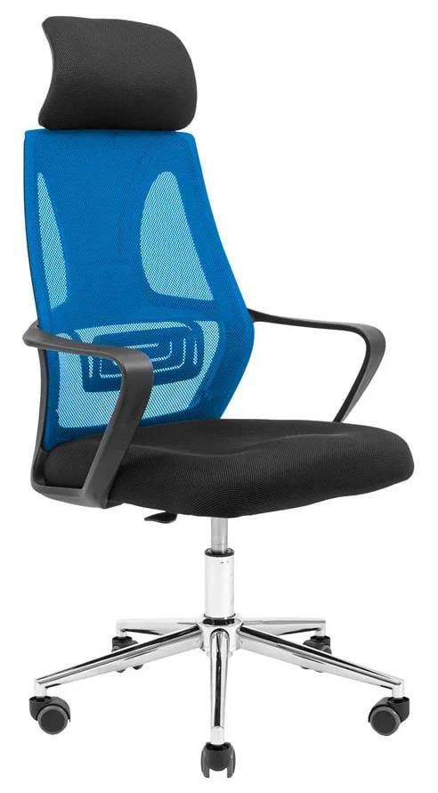 Фото - Кресло офисное Richman Профи Хром Пиастра Сетка черная + синяя