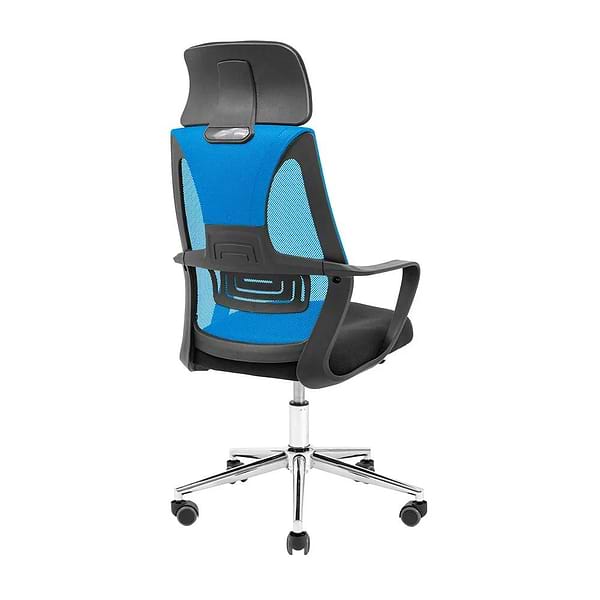 Фото - Кресло офисное Richman Профи Хром Пиастра Сетка черная + синяя