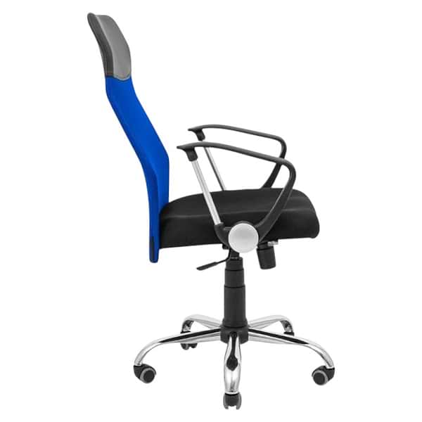 Фото - Кресло офисное Richman Ультра Ю Хром M-1 (Tilt) Сетка черная + синяя