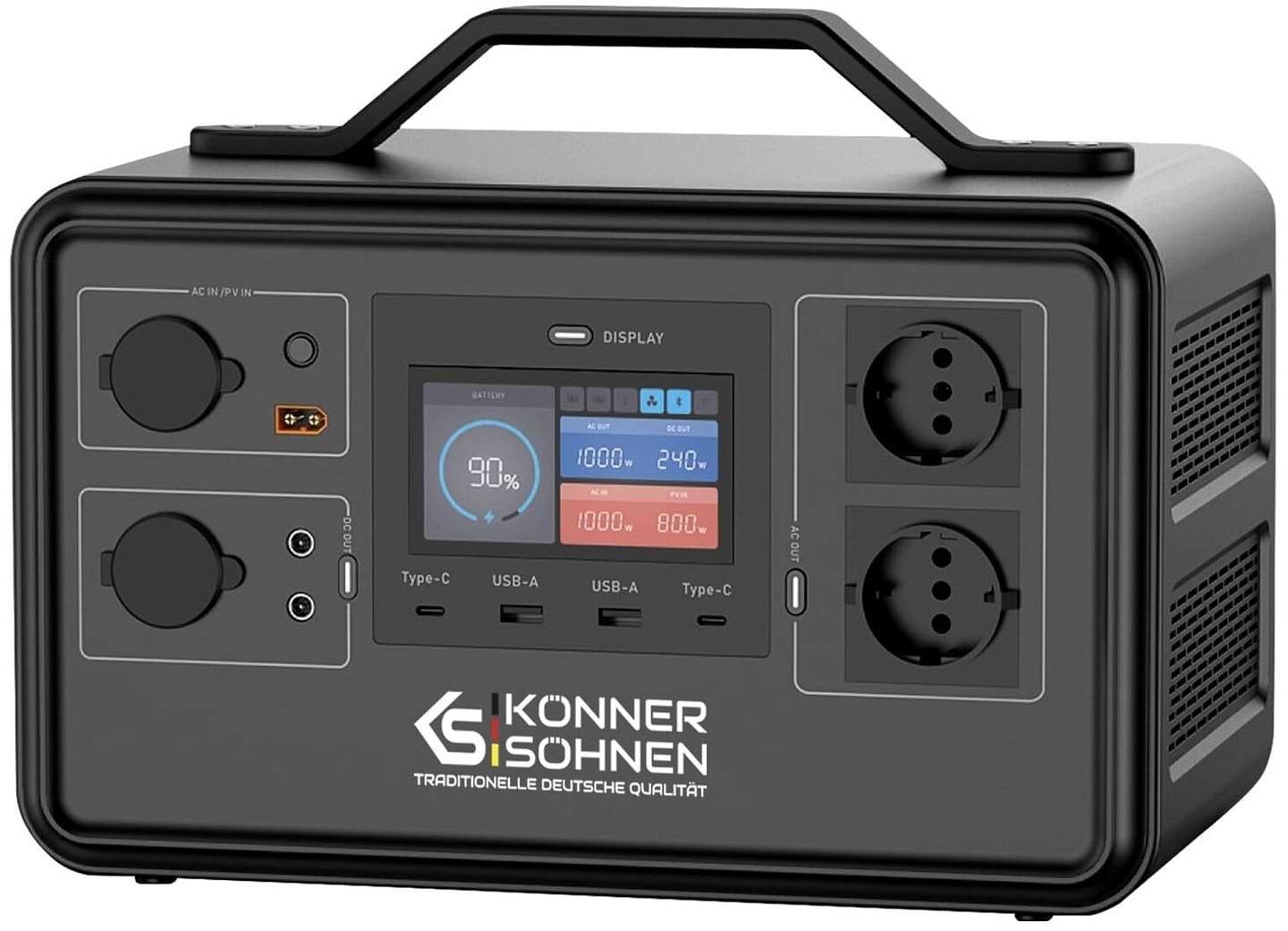 Зарядная станция универсальная Konner&Sohnen 1200Вт 1030Вт/год LifePo4 (KS1200PS)