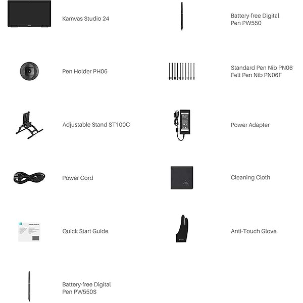 Фото - Графический планшет Huion Kamvas Studio 24 + перчатка (KS2401)