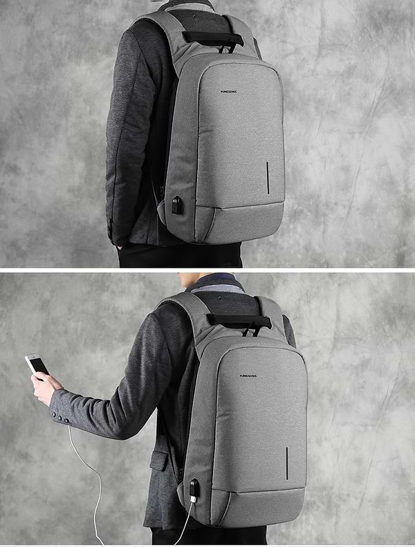 Фото - Рюкзак для ноутбуку Kingsons 13.3'' Light Grey (KS3149W-D13L)