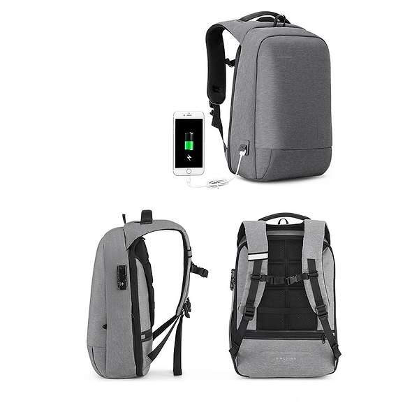 Фото - Рюкзак для ноутбуку Kingsons 13.3'' Light Grey (KS3149W-D13L)
