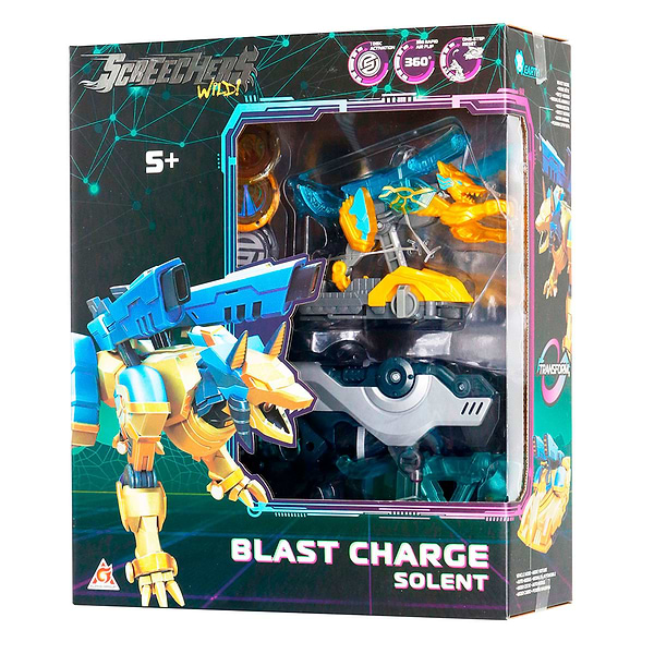 Фото - Машинка-трансформер Screechers Wild! S5 L1 V2 - СОЛЕНТ (запускник-бластер) (KS686114)
