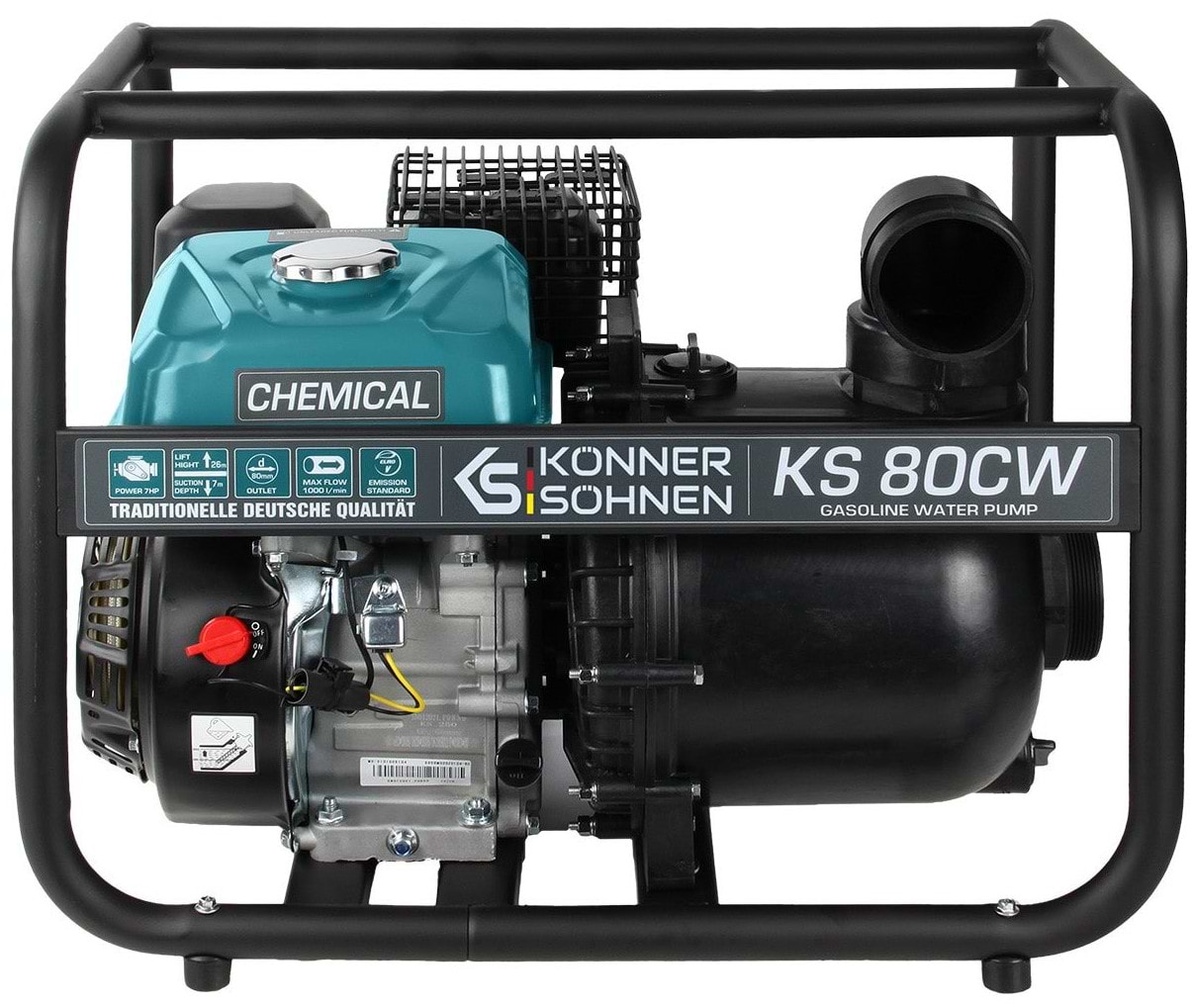 Мотопомпа Konner&Sohnen KS 80CW