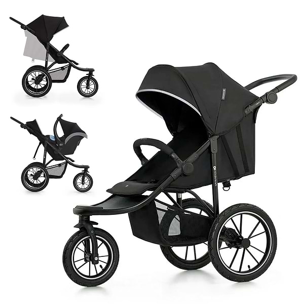 Фото - Коляска прогулянкова Kinderkraft Helsi 2 Black (KSHELS02BLK0000)