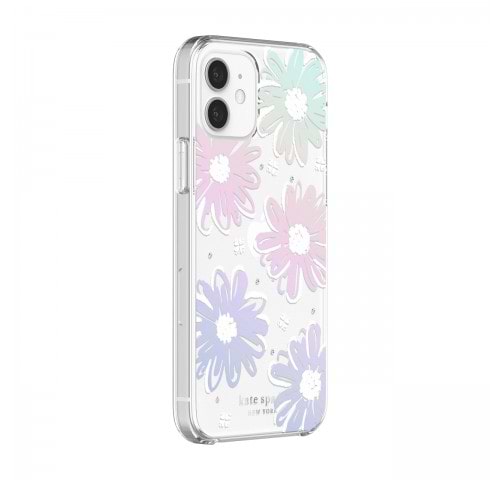 Фото - Чохол для смартфону Kate Spade New York  Protective Hardshell Case (1-PC Comold) for iPhone 12 Pro - Daisy Iridescent Foil/White/Clear/Gemsi (KSIPH-153-DSYIR)
