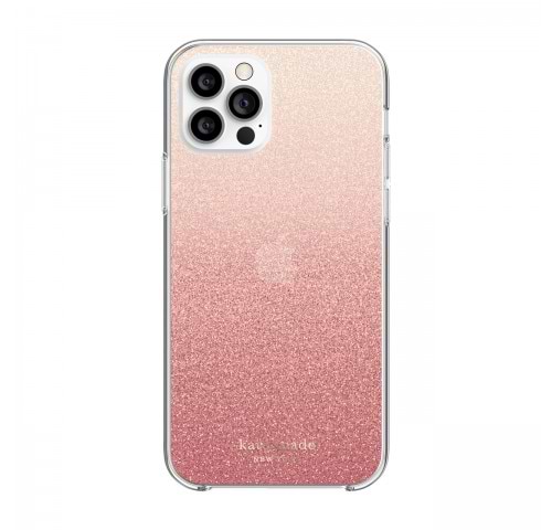 Чехол для смартфона Kate Spade New York  Protective Hardshell Case (1-PC Comold) for iPhone 12 Pro - Glitter Ombre Sunset Pink/Multi (KSIPH-153-GLOSN) - Фото 1