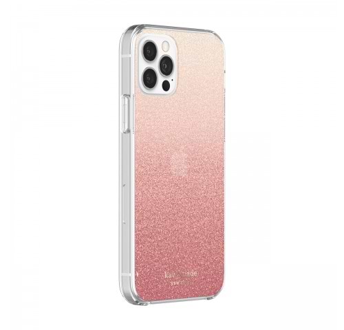 Фото - Чохол для смартфону Kate Spade New York  Protective Hardshell Case (1-PC Comold) for iPhone 12 Pro - Glitter Ombre Sunset Pink/Multi (KSIPH-153-GLOSN)