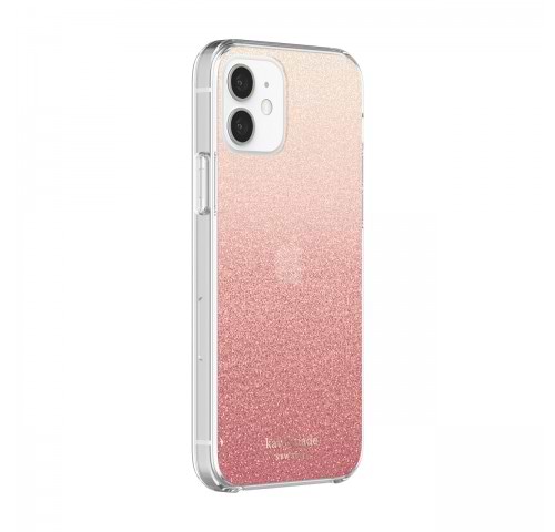 Фото - Чохол для смартфону Kate Spade New York  Protective Hardshell Case (1-PC Comold) for iPhone 12 Pro - Glitter Ombre Sunset Pink/Multi (KSIPH-153-GLOSN)