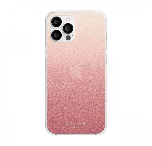 Чехол для смартфона Kate Spade New York Protective Hardshell Case for iPhone 12 Pro Max - Glitter Ombre Sunset Pink/Multi (KSIPH-154-GLOSN) - Фото 1