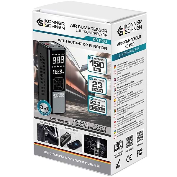 Фото - Автокомпрессор Konner&Sohnen KS P20