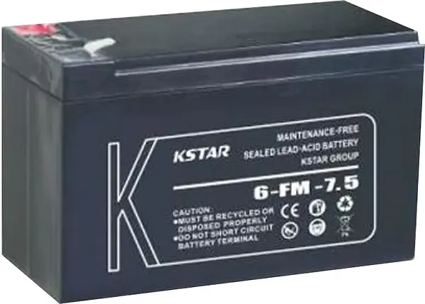 Фото - Аккумулятор для ИБП KSTAR 12V 7.5Ah (6-FM-7.5) AGM Фото - Аккумулятор для ИБП KSTAR 12V 7.5Ah (6-FM-7.5) AGM