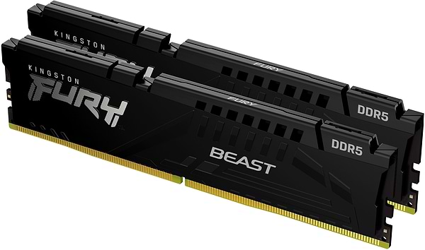 Фото - Память DDR Kingston 128GB 5600MT/s DDR5 CL36 DIMM (Kit of 2) FURY Beast Black (KF556C36BBEK2-128)