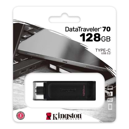 Фото - Флеш USB Kingston DataTraveler 70 128GB USB-C 3.2 Gen 1 (DT70/128GB)