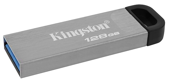 Фото - Флеш USB Kingston DataTraveler Kyson 128GB USB 3.2 Silver-Black (DTKN/128GB)