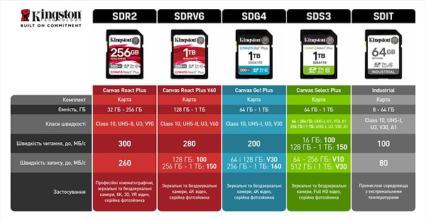 Фото - Карта пам'яті Kingston 256GB SDXC Canvas Select Plus Gen3 (SDS3/256GB)