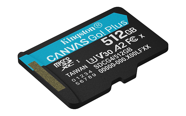 Фото - Карта пам'яті Kingston MicroSDXC 512GB Canvas Go! Plus G4 Class 10 UHS-I U3 V30 A2 (SDCG4/512GBSP)