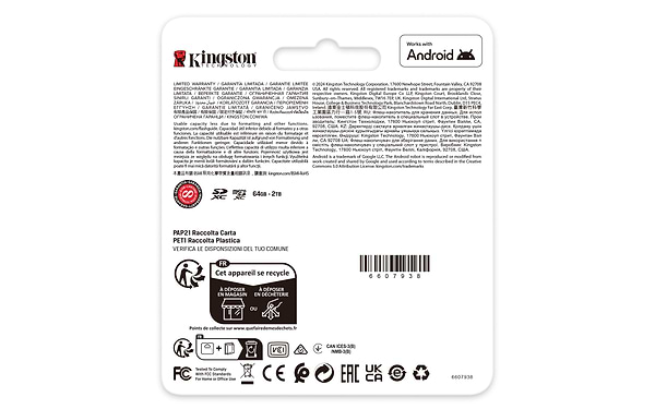 Фото - Карта пам'яті Kingston MicroSDXC 512GB Canvas Go! Plus G4 Class 10 UHS-I U3 V30 A2 (SDCG4/512GBSP)