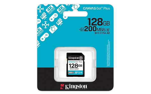 Фото - Карта памяти Kingston SDXC 128GB Canvas Go! Plus G4 Class 10 UHS-I U3 V30 (SDG4/128GB)