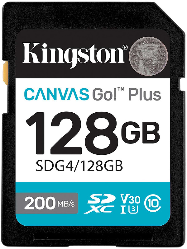 Фото - Карта памяти Kingston SDXC 128GB Canvas Go! Plus G4 Class 10 UHS-I U3 V30 (SDG4/128GB)