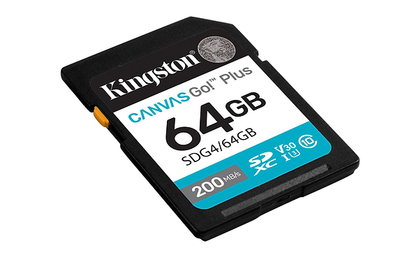 Фото - Карта памяти Kingston SDXC 64GB Canvas Go! Plus G4 Class 10 UHS-I U3 V30 (SDG4/64GB)
