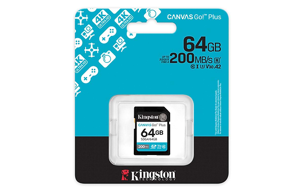 Фото - Карта памяти Kingston SDXC 64GB Canvas Go! Plus G4 Class 10 UHS-I U3 V30 (SDG4/64GB)