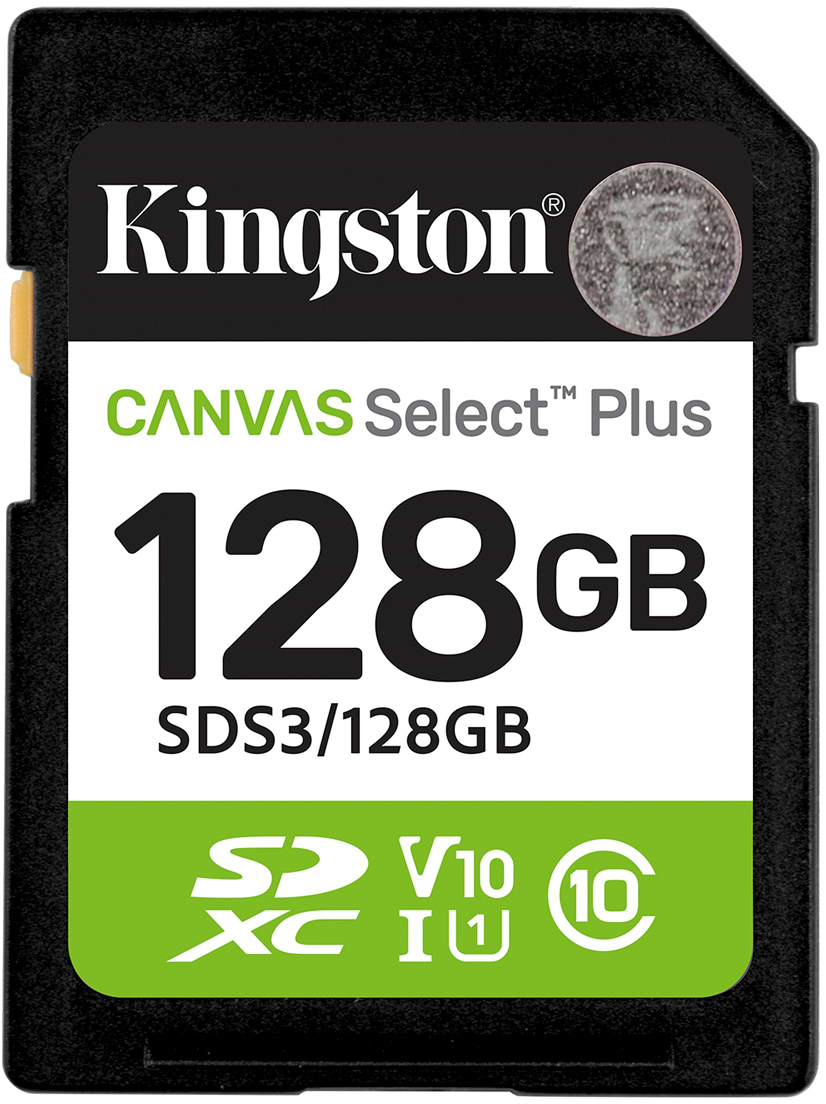 Карта пам'яті Kingston 128GB SDXC Canvas Select Plus Gen3 (SDS3/128GB) - Фото 1