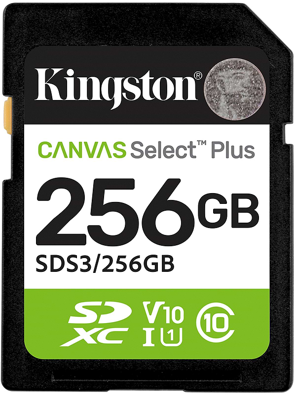 Фото - Карта пам'яті Kingston 256GB SDXC Canvas Select Plus Gen3 (SDS3/256GB)