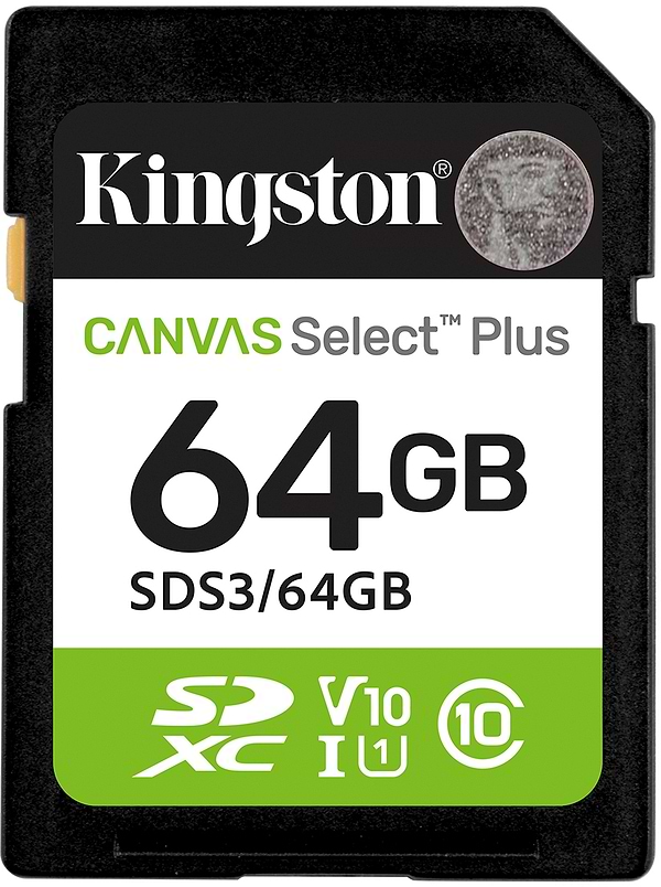 Фото - Карта памяти Kingston SD 64GB C10 UHS-I V10 (SDS3/64GB) Фото - Карта памяти Kingston SD 64GB C10 UHS-I V10 (SDS3/64GB)