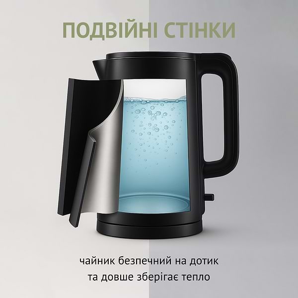 Фото - Електричний чайник QUIN KTL-101 Black