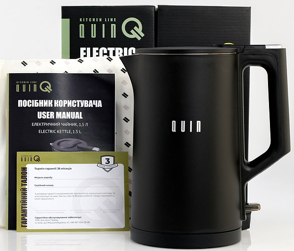 Фото - Электрический чайник QUIN KTL-101 Black