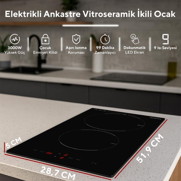 Фото - Варильна поверхня Domino Kumtel HV3-02