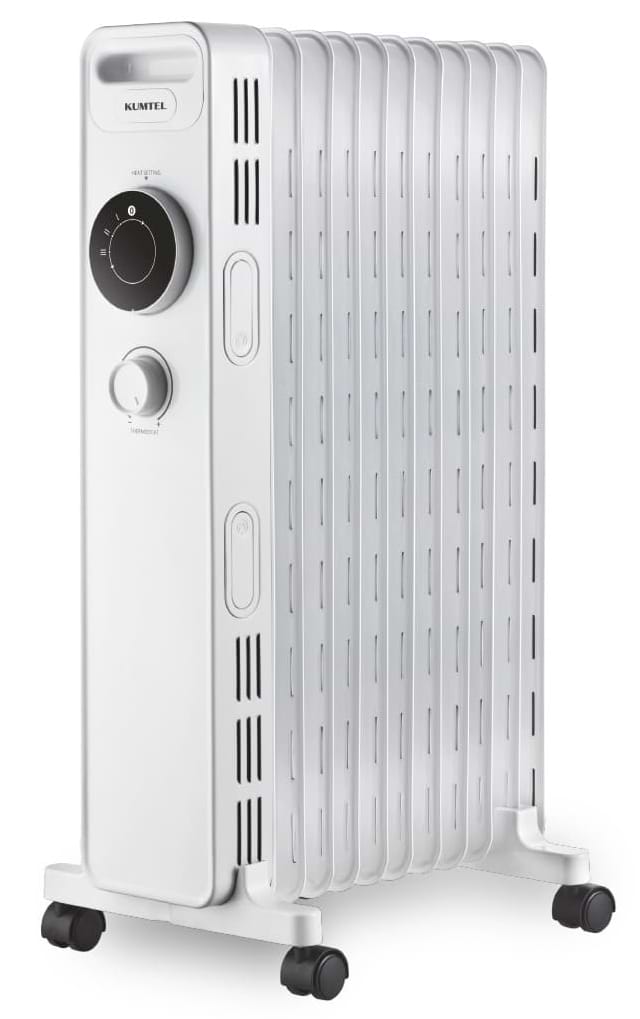 Обігрівач масляний Kumtel KUM-1230S White - Фото 1