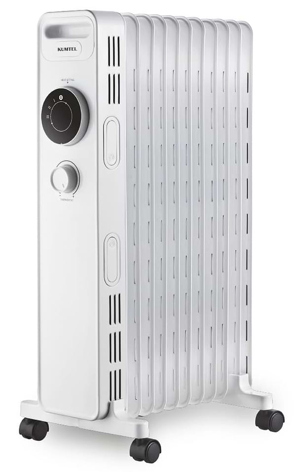 Фото - Обогреватель масляный Kumtel KUM-1230S White