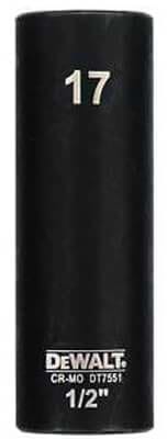 Торцева голівка DeWALT IMPACT 1/2 х 17 мм подовжена (DT7551)
