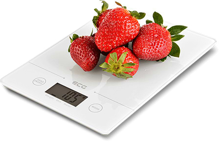 Фото - Весы кухонные ECG KV 117 Slim White Фото - Весы кухонные ECG KV 117 Slim White