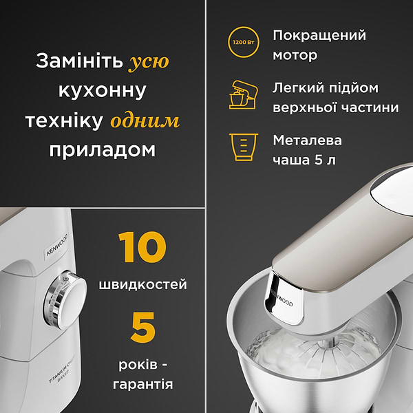 Фото - Кухонна машина Kenwood KVC65.001WH