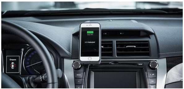 Фото - Автодержатель HeyFaraday Car Holder Magnetic Air Vent Wireless Chaging Black (KWS-212BK)