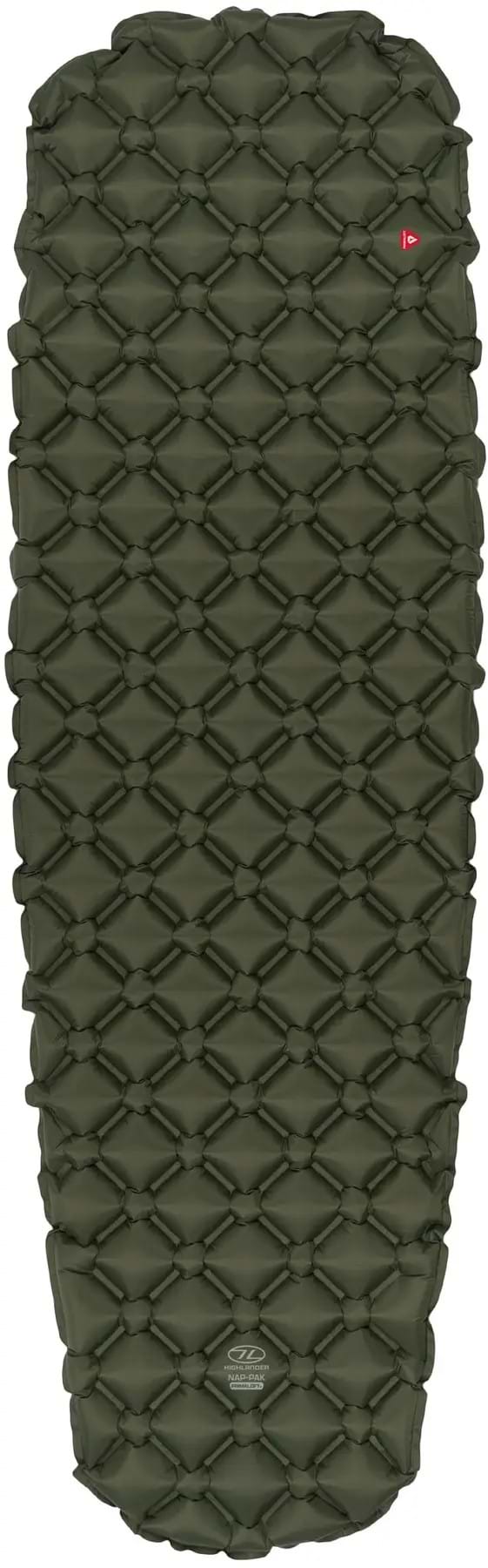 Туристичний килимок Highlander Nap-Pak Inflatable Sleeping Mat PrimaLoft 5 cm Olive (AIR072-OG)
