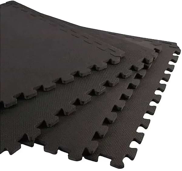 Фото - Коврик для йоги и фитнеса Toorx Interlocking 4 шт. 61х61х1.2 см Antracite (MAT-60)