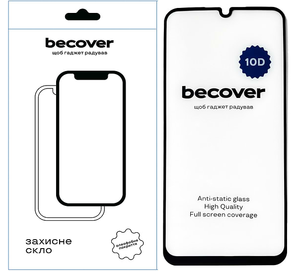 Фото - Защитное стекло для смартфона BeCover Samsung Galaxy A15 4G SM-A155/A15 5G SM-A156 10D Black (711349)