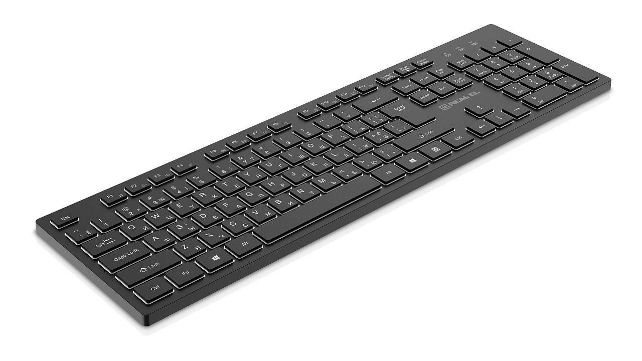 Клавиатура проводная REAL-EL RK-7050 Black (EL123100054)