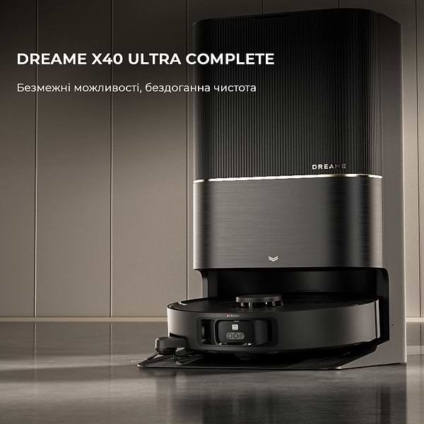 Фото - Робот-пилосос миючий Dreame Bot X40 Ultra Complete Black (RLX63CE-2-Bl)