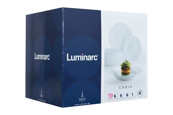 Фото - Столовий сервіз Luminarc Cadix 19 пр. (L0300)