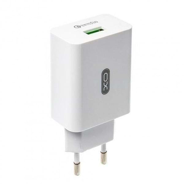 Фото - Сетевое зарядное устройство XO QC 3.0 18W/1USB + lightning White (L36-L-WH)